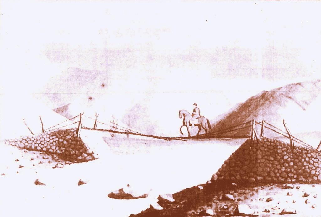 PUENTE SOBRE EL RIO MAPOCHO Phillipi, 1859.