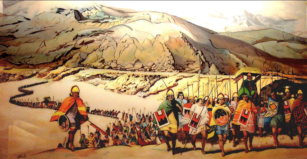 EJERCITOS INCA No hay evidencias arqueológicas de grandes movimientos de tropas