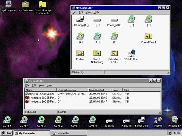 WINDOWS En el Windows 95 se introduce por
