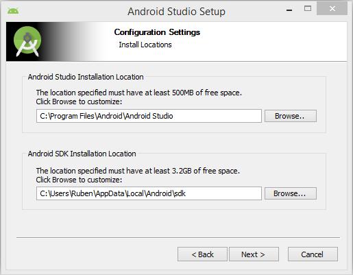 La descarga de Android Studio se hace desde el sitio oficial de desarrolladores de Google.