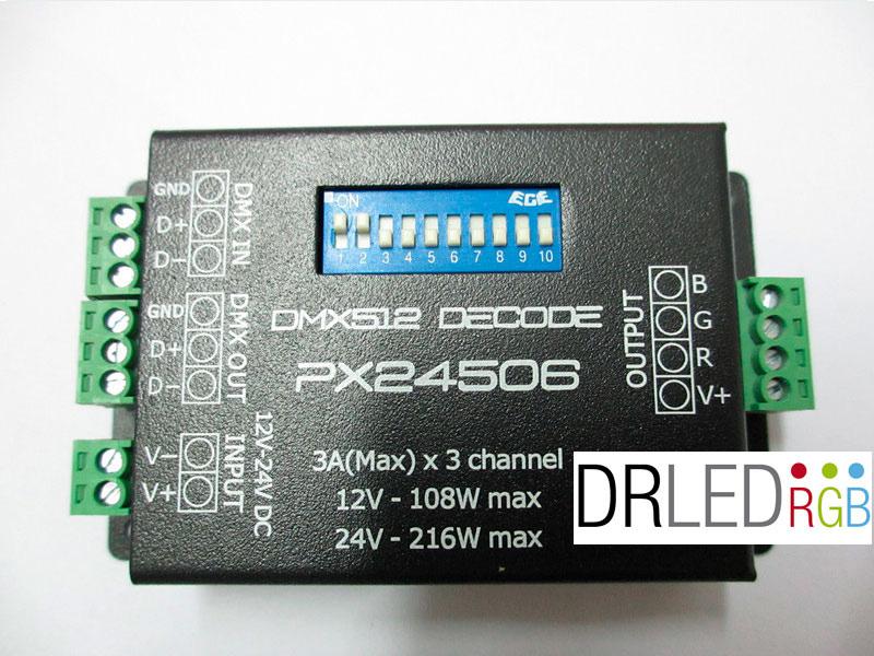 Dimensiones: 150 X 90 X 50 CONTROLADOR DMX (CDMX512) Controlador DMX,