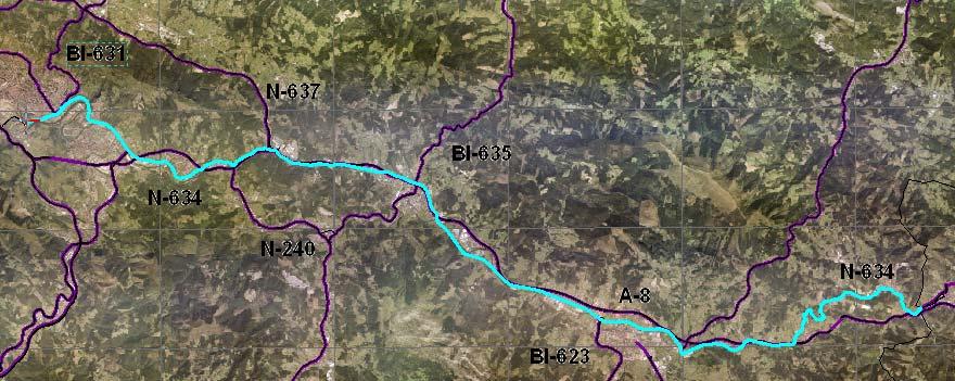35 Carretera N-634 Bilbao - límite con el T.H.