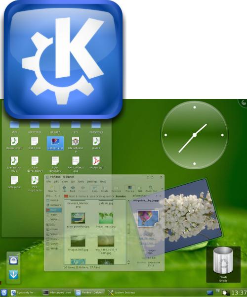 KDE El proyecto fue iniciado por el programador alemán Matthias Ettrich. Se basa en el principio de la personalización.