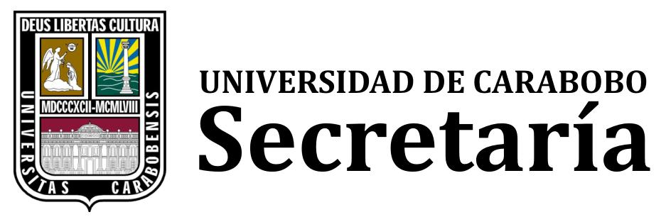 Gaceta Oficial Universidad de Carabobo Valencia, 05 de Agosto de 2016 / EXTRAORDINARIA N 620 8. Efectuar el control académico y la supervisión en lo referente al desarrollo del dictado del Curso 9.
