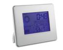 Incluye termómetro remoto interior/exterior, higrómetro y calendario.