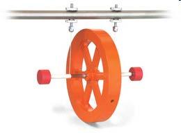 Ejemplo: rueda que se desenrolla sobre sí misma bajo la acción de su peso.