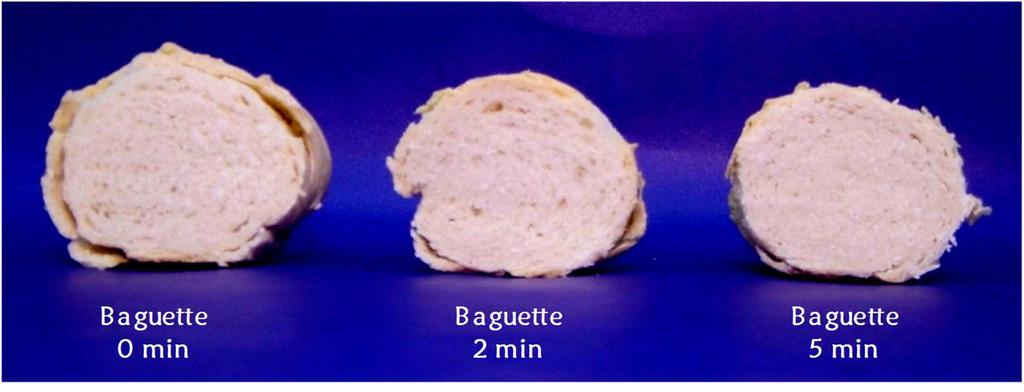 Resultados y Discusión Capítulo 1 Figura 1.3: Imágenes de las piezas de pan elaboradas con las harinas provenientes de los tres cultivares. 7.