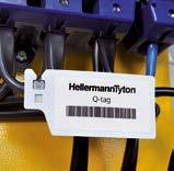 Identificación de cables y mazos de cables Rápida lectura o escaneado de la información impresa Las placas pueden ser marcadas manualmente con los rotuladores indelebles de la Serie T82 o utilizando