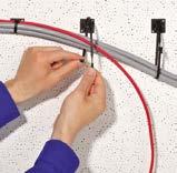 aplicaciones verticales, dejando las «manos libres» para la aplicación de los cables Para mayor información sobre la Serie Q para su Sistema de Solución ver pag 45, 58.