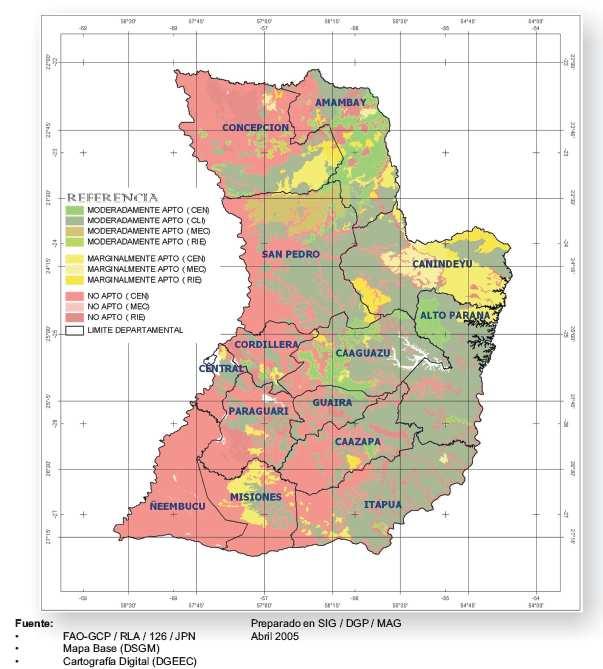 Mapa 3. Zonificación Agrológica del Maíz.