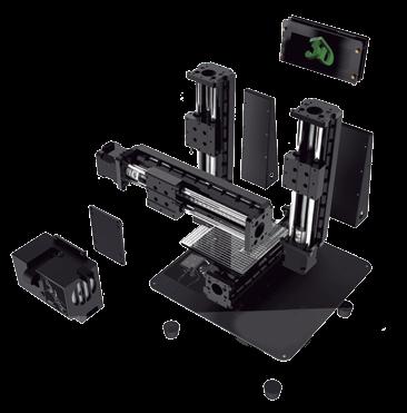 KIT IMPRESORA MULTI Herramienta de desarrollo inteligente El kit multi impresora, no es sólo una impresora 3d de fácil uso, también es una puerta abierta a un nuevo mundo