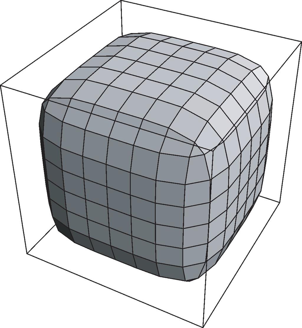 el espacio (X, d) Figura 23: Bola abierta, bola cerrada y esfera en R 2 G RUBIANO Figura 24: B 1 ((0, 0)) para p = 1, 2, 7 en R 3 p EJEMPLO 216 En R 3 2 una bola tiene efectivamente la forma de una