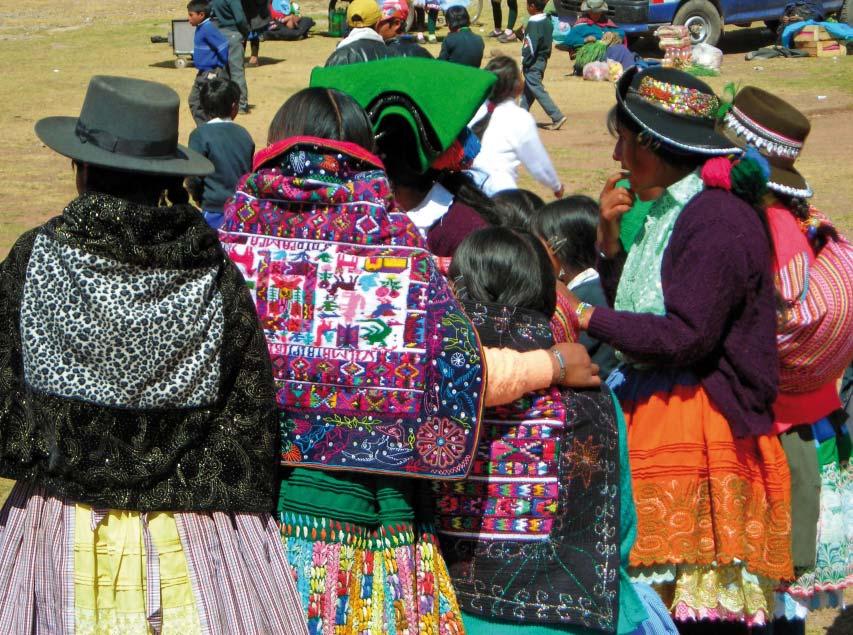Los pobladores de la comunidad Chopcca utilizan la vestimenta como rasgo cultural distintivo.