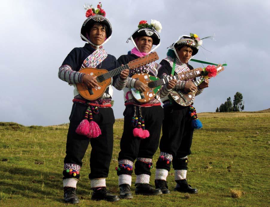 La bandurria no es un instrumento usual en Huancavelica, aunque es muy común en la comunidad Chopcca, donde se toca la de doce, catorce o dieciséis cuerdas.