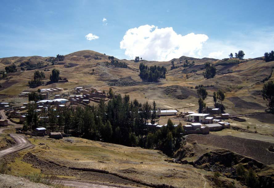 Chuñunapampa, uno de los poblados que integra la comunidad Chopcca.