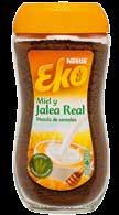 250g pack 6uds EKO Café soluble miel y jalea real o fibra,150g * No todos los