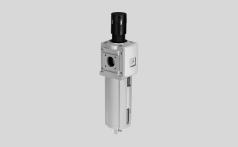 Unidades de filtro y regulador MS9-LFR, serie MS Purga de condensado manual, con giro; manómetro -M- Caudal 6000 23000 l/min -Q- Temperatura 10 +60 C -L- Presión de entrada 1 20 bar Purga de