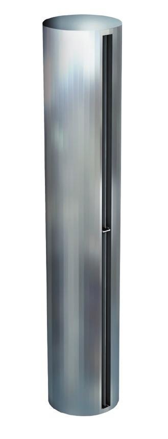 RUND Cortinas De Aire Cilíndricas Características Cortina de aire decorativa para instalación vertical u horizontal.