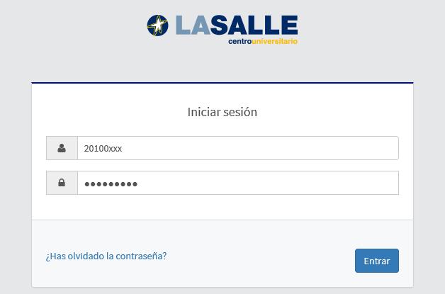 1. Acceso a Secretaría Online Para acceder al nuevo sistema de matrícula online de La Salle, deberá acceder a través del siguiente enlace.