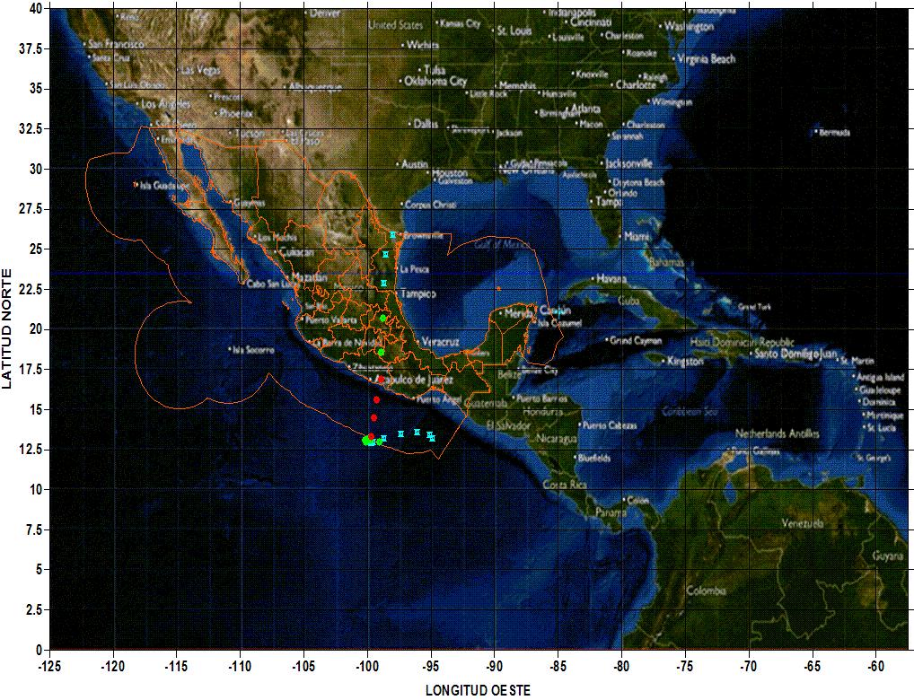 Imagen 5.17. Desarrollo del huracán Cosme Fuente: http://weather.unisys.com/hurricaine/index.html 5.2.