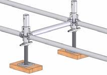 Se colocan los iniciadores verticales para sirvan de apoyo a los puntales y para facilitar la colocación de las barras horizontales.