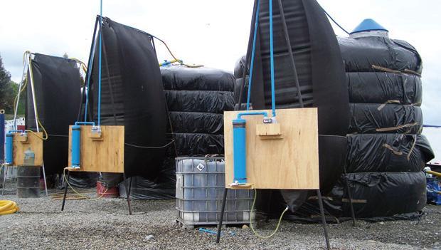 m 3 175 m 3 /día de biogás con lodos de la