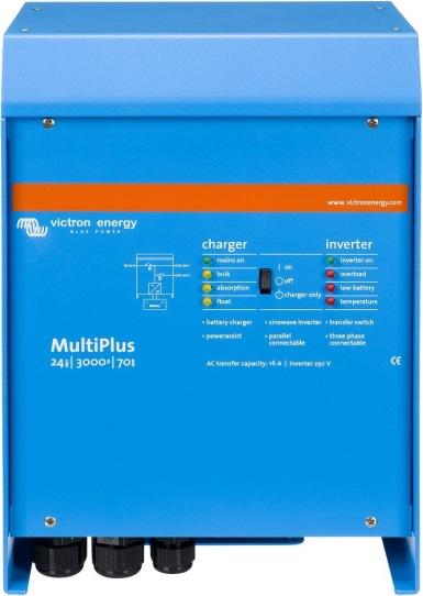 CONVERTIDORES/CARGADOR PARA AISLADA VICTRON MULTIPLUS Sistema compacto que combina un inversor y un cargador en una sola unidad.