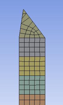 - Malla Los elementos usados para discretizar el muro son cuadriláteros uniformes formando una malla regular y ordenada.