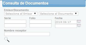 Consulta de Documentos Este es el formulario de busqueda donde se podran aplicar los filtros para buscar.