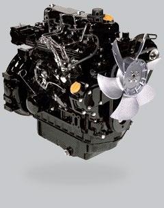 YANMAR N 1 RENDIMIENTO MOTOR La miniexcavadora ViO12 está equipada con un motor diésel Yanmar 3TNV70, con una potencia de 9,2 kw y un par de 52 Nm, que permite mejorar en gran medida el rendimiento