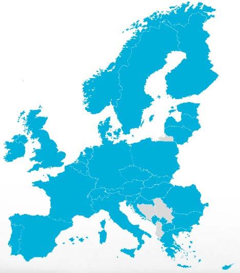 Paquetes de Datos EU 28+2 Proporcionan Cobertura de 52 Operadores en 3 Países.