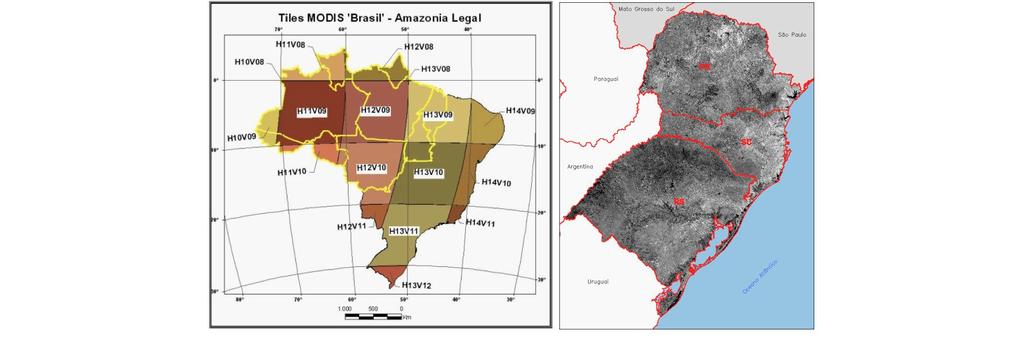 Monitoreo de la Sequía en la Región Sur de Brasil Composiciones