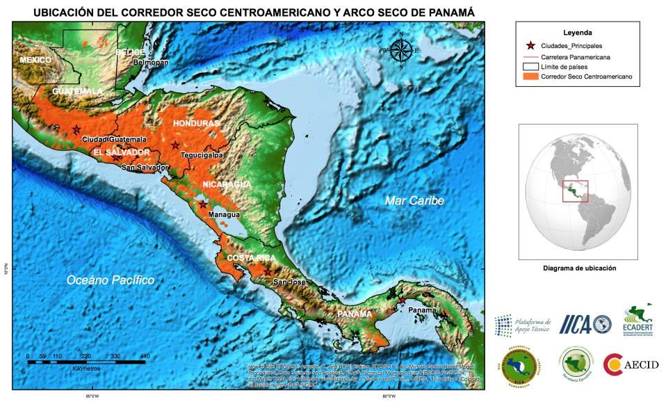 Corredor Seco Centroamericano Zonas de vida de los bosques subtropicales húmedos y secos de Centroamérica Una