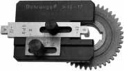 Para comprobar el ancho de la ranura también pueden utilizarse sin el cuerpo del calibrador, dado que representan calibres límites planos Campo Ø Ancho ranura 32730 cubo mm 10-17 3-5 292,20 101 17-30