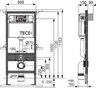 Ventiladores compatibles: Maico ER 100 Lunos Skalar-2SG reducida (p. ej. V & B Memento, Sentique, Subway 2.