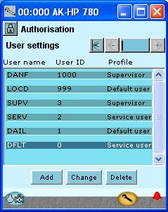 Configuración - continuación Authorization 1. Ir a Menú de Configuración Pulsar el botón de configuración naranja con la llave inglesa, situado en la parte inferior de la pantalla.