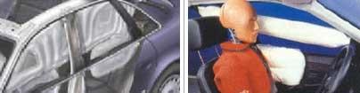 milisegundos. Al igual que en caso del airbag frontal, las bolsas de aire laterales reducen drásticamente su utilidad si se activan cuando el ocupante no tiene ajustado su cinturón de seguridad.