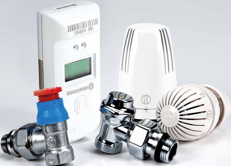 ENERGY MANAGEMENT SE0001 PRODUCTOS Radiadores: Repartidores de costes de calefacción y componentes Repartidores para contabilización de los consumos de energía, cabezales termostáticos, válvulas y