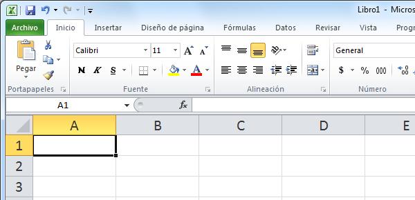 Como ingresar datos La característica principal de Excel, tal como lo conocemos hoy en día, es que la pantalla principal muestra una matriz de dos dimensiones, es decir, está formada por filas y por