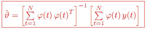 La relación Constituye un sistema de n ecuaciones con n incógnitas y viene llamado sistema de ecuaciones normales.