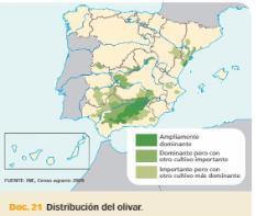 la mitad norte (Ebro, Duero), y en la mitad sur en La Mancha y La Alcarria, y algunas zonas del