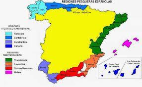 11 La pesca y la acuicultura en España 11.3. Principales puertos y caladeros - Existen 312 puertos pesqueros, divididos en 8 regiones pesqueras.