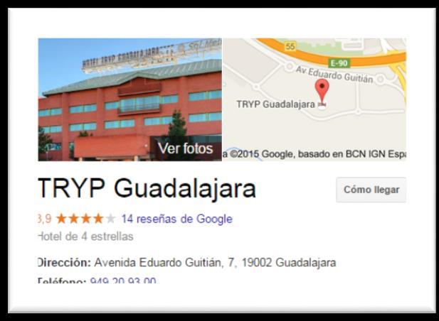 INFRAESTRUCTURAS ALOJAMIENTOYMANUNTENCIÓN En esta ocasión, y al tratarse de una competición de dos días, todas las comidas y el alojamiento se realizó en el Hotel TRYP Guadalajara.