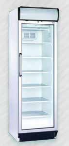 regulables en altura Sistema de refrigeración mediante frio forzados Puertas de vidrio termo panel de exhibición GCF1965 400 lts 600x740x190mm -18/-4ºc UFR 370 GDL Sistema de Refrigeración por frio