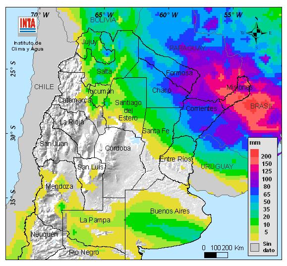 Pronóstico de lluvias de corto a mediano plazo (15 días) El pronóstico para la semana del 21 al 28 de Octubre indica precipitaciones en Buenos Aires (centro y sur), La Pampa