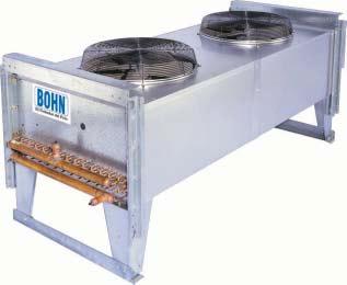 Condensadores Remotos Enfriados por Aire Modelos DVT (1 a 26 toneladas) Los condensadores enfriados por aire de accionamiento directo DVT Bohn, son el estándar de la industria para aplicaciones de