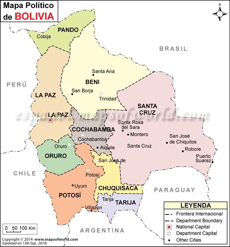 1. INTRODUCCIÓN BOLIVIA Área: 1.098.581 km2 Tierras agrícolas: 2.500.000 Ha (2.