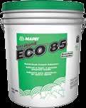 Ultrabond ECO 85 proporciona un rápido desarrollo de superficie de adherencia y una muy buena resistencia de dicha adherencia para la mayoría de los entramados de alfombra y pisos laminados de