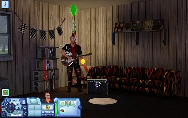 Los Sims que tocan la guitarra también pueden tocar en lugares públicos y recibir propinas con la interacción Tocar a cambio de propinas.