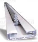 Canto de aluminio con espiga de plástico El perfil se fija mediante la inserción del